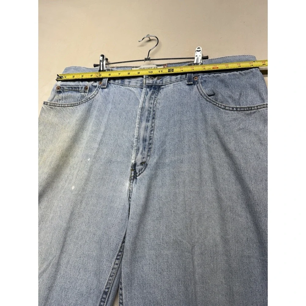 VTG Levis 560 Jeans Mens 40x30 Blue Light Wash Denim Loose Tapered Made USA 90s